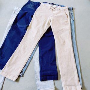 Gap Skinny Jeans Khaki Pants Lot 28×30 28/30 Youth Boys